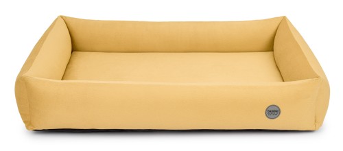 Legowisko ortopedyczne dla psa z pianką memory musztardowe rozmiar L