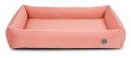 Legowisko ortopedyczne dla buldożka francuskiego kolor łososiowy